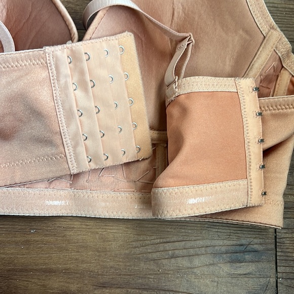 Rose Gold Rhinestone Corset Crop Top - Picture 5 of 8